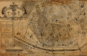 Cosa Visitare a Valencia Cosa vedere a Valencia - Antica Mappa di Valencia - Spagna.it .jpg